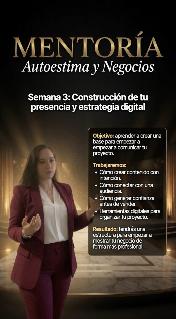 Mentoría de Autoestima y Negocios