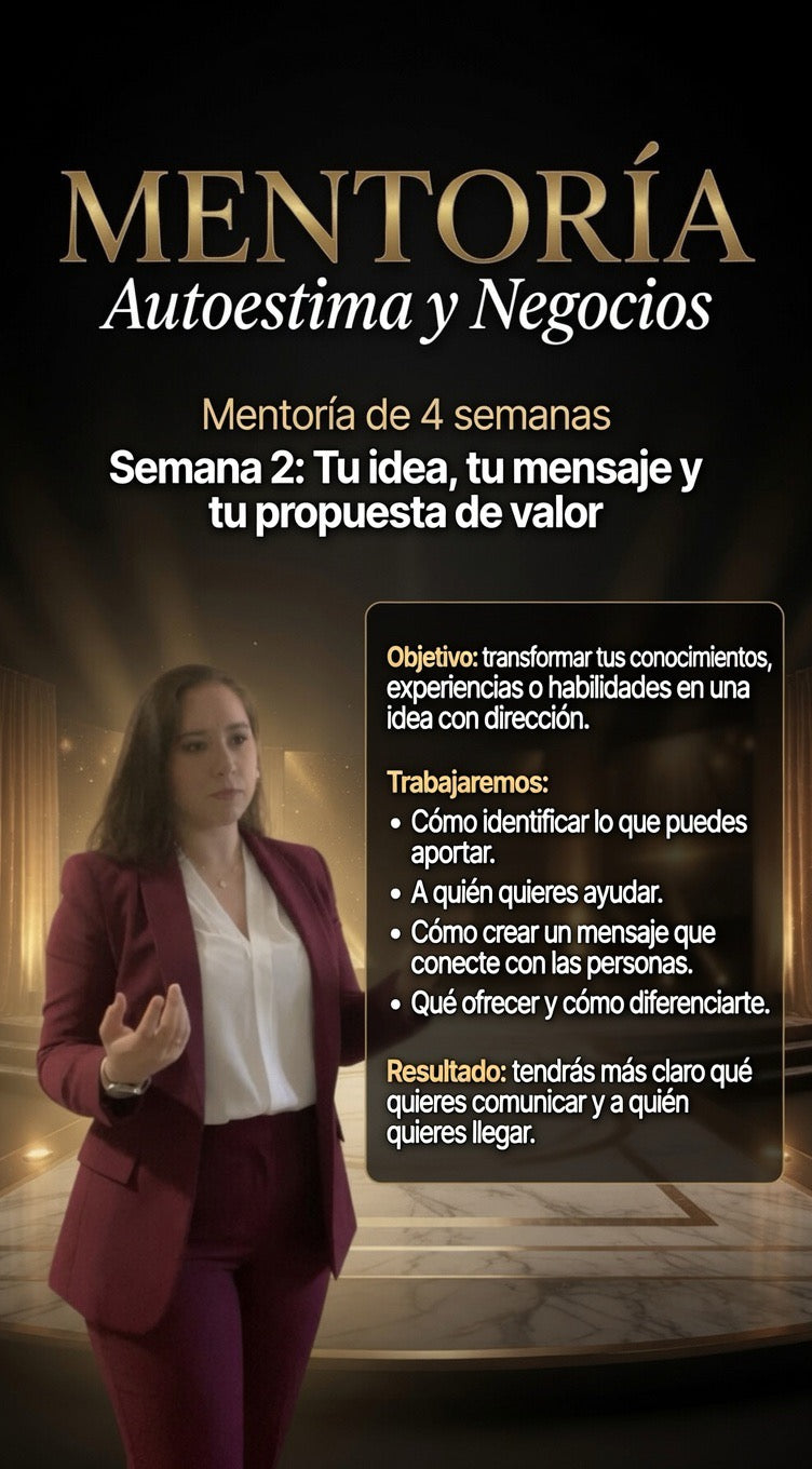Mentoría de Autoestima y Negocios